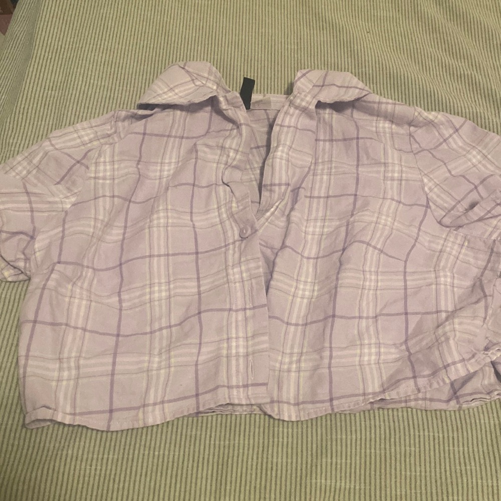 Forever 21 cropped flannel